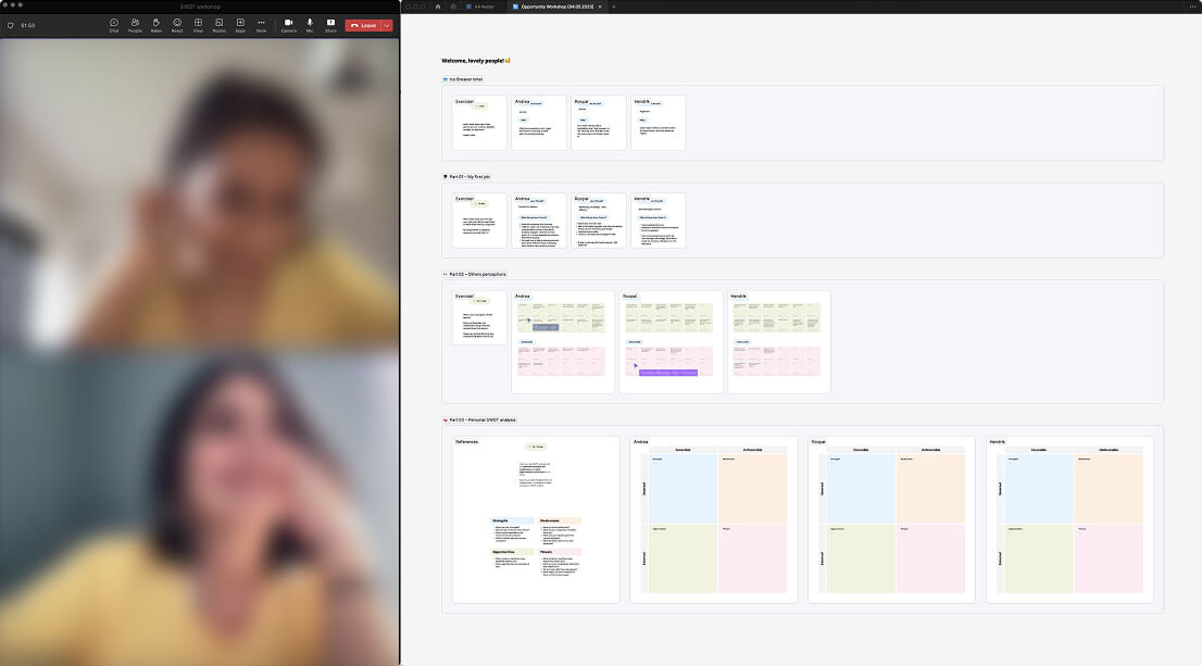 Workshop with direct reports